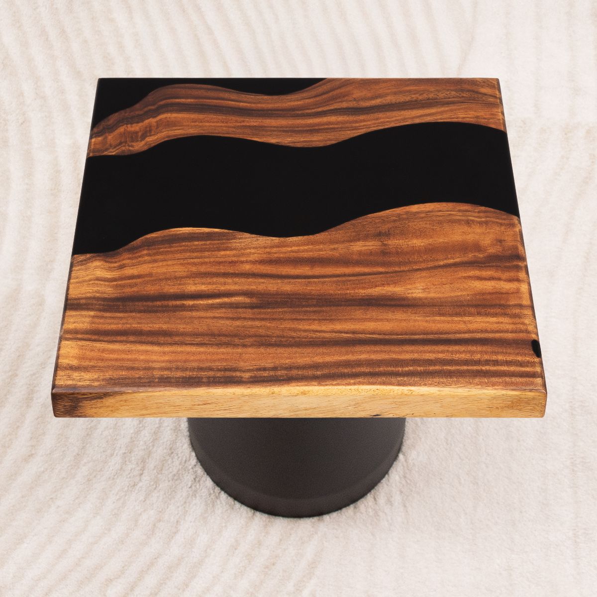 square epoxy coffee table top 15 inches ssq15x15 25 06