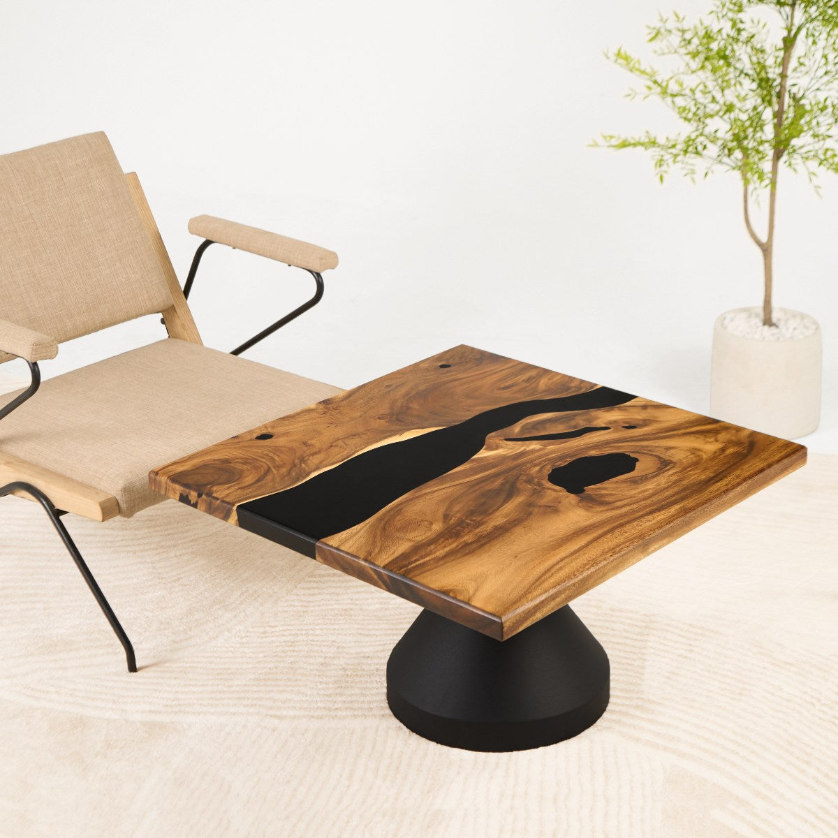 square epoxy coffee table top 29 inches