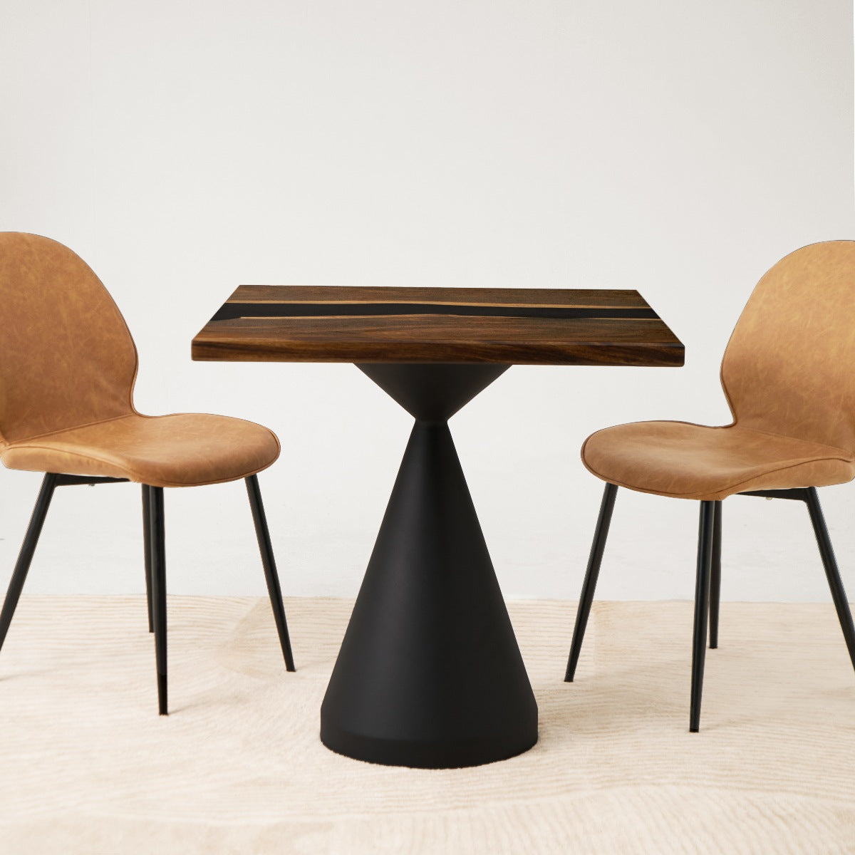 square epoxy dining table 19 inches 2