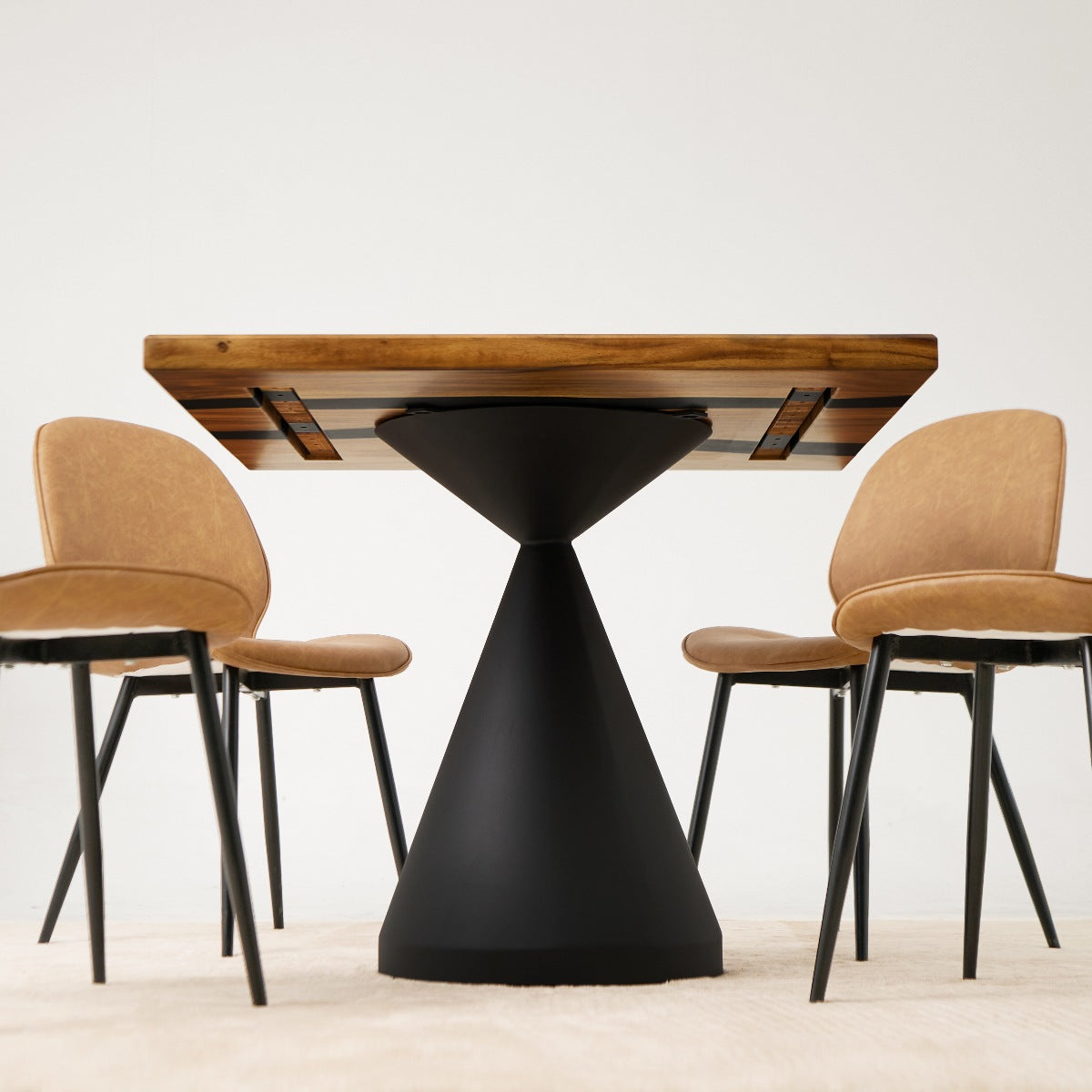 square epoxy dining table 35 inches studio 06