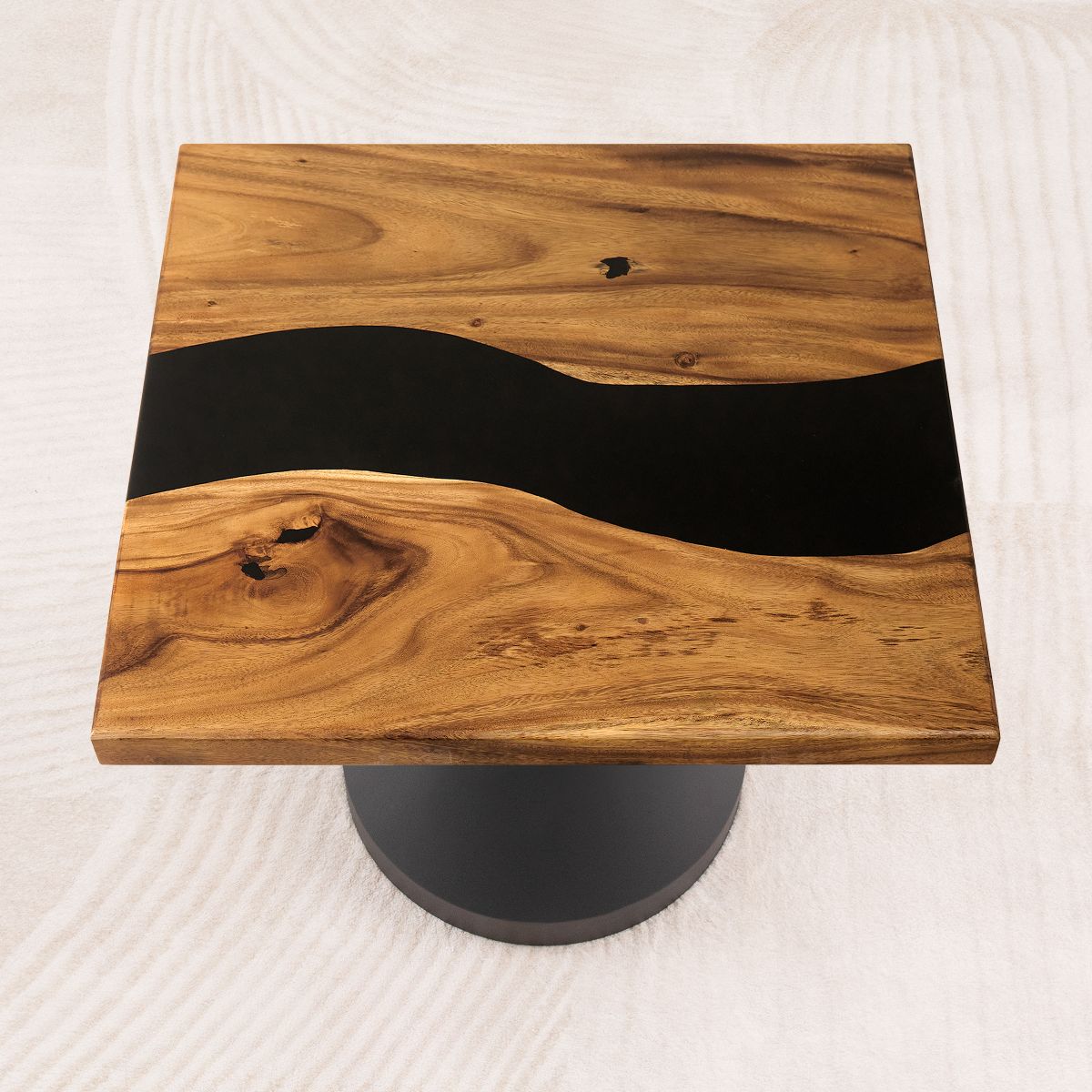 square epoxy dining table top 29 inches ssq29x1 6 07