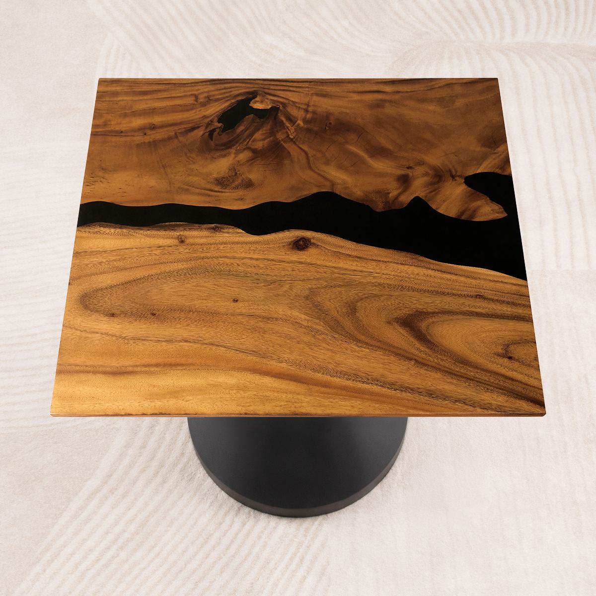square epoxy dining table top 35 inches 03