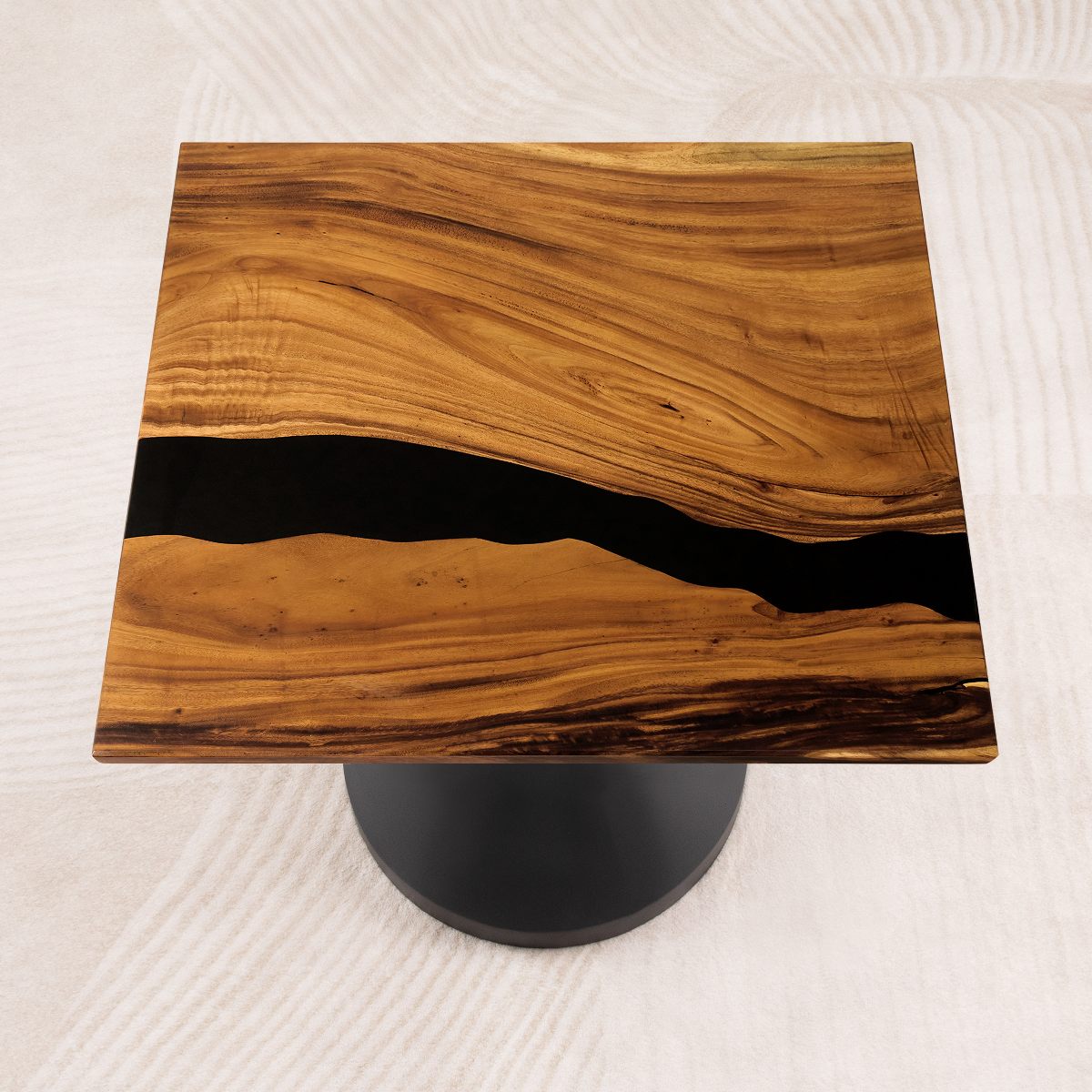 square epoxy dining table top 35 inches 04