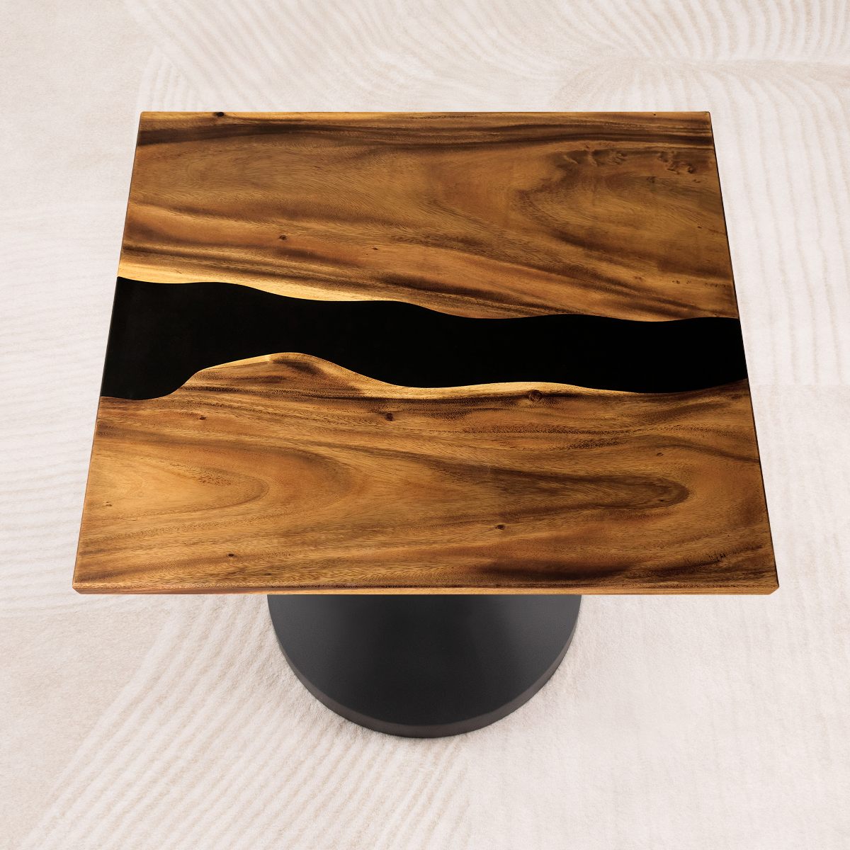 square epoxy dining table top 35 inches 05