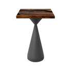 Square Handcrafted Epoxy End Table 19" x 19" - SSQ19x19-109 - white background