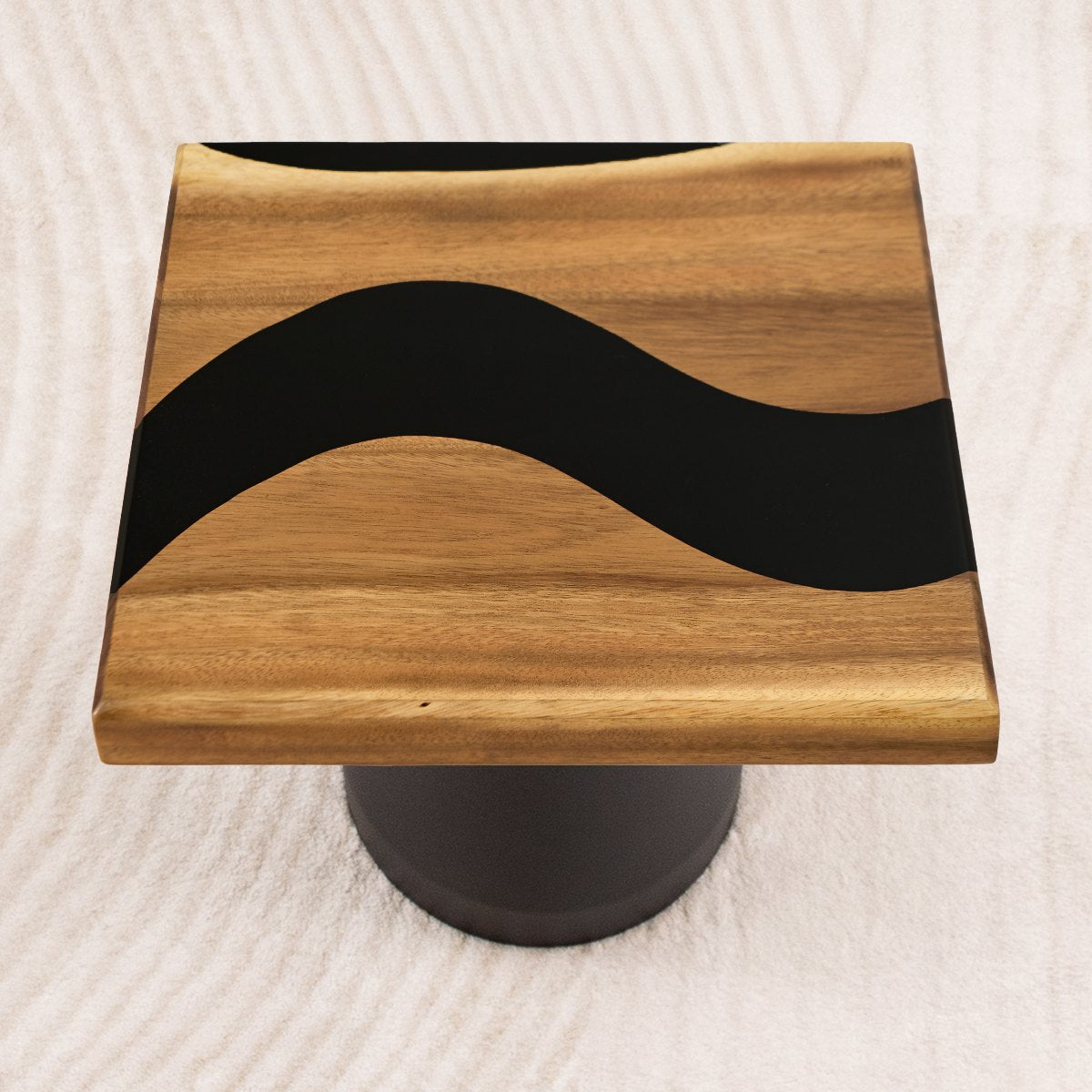 square epoxy side table top 15 inches 02