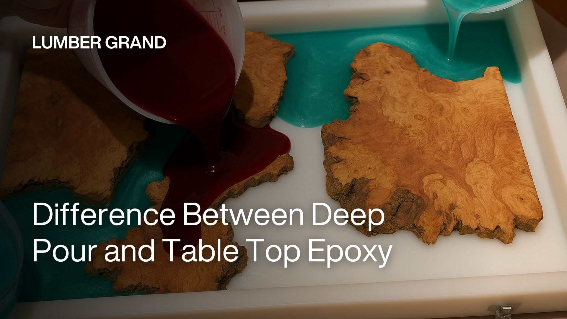 difference between deep pour and table top epoxy