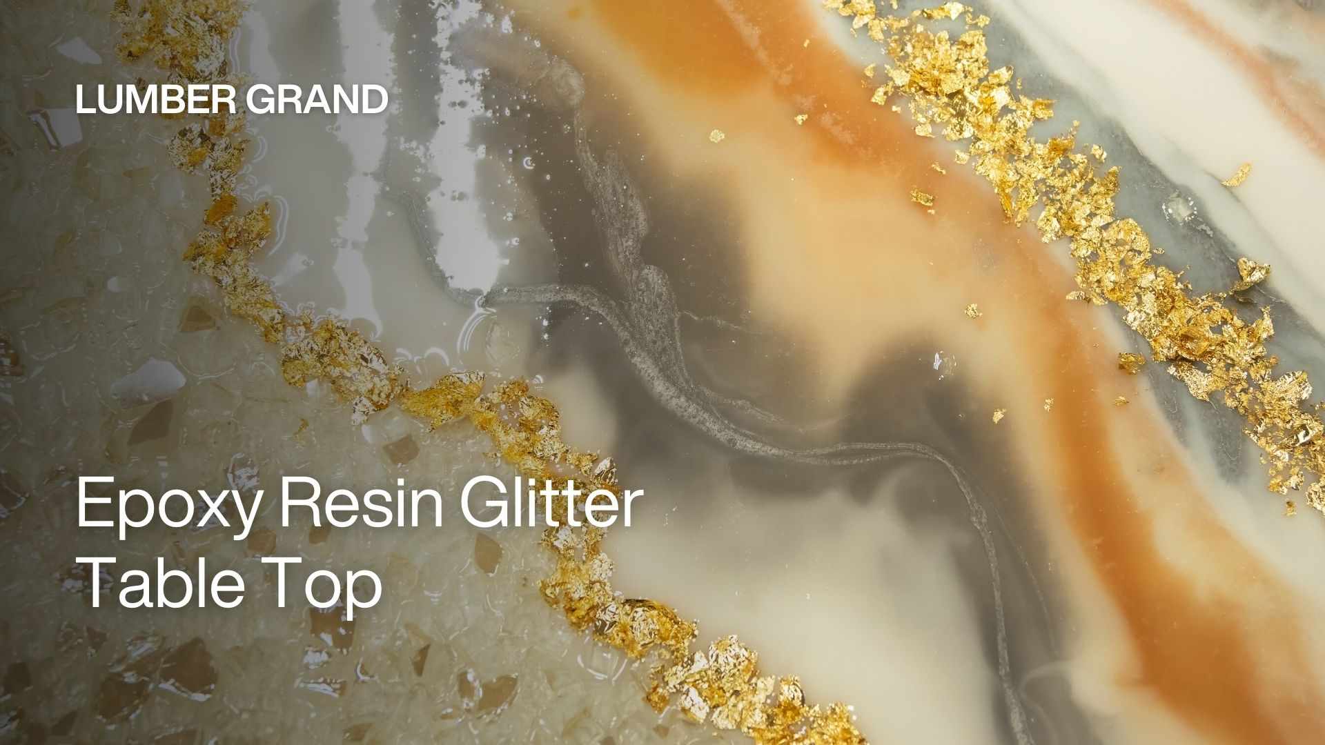 epoxy resin glitter table top