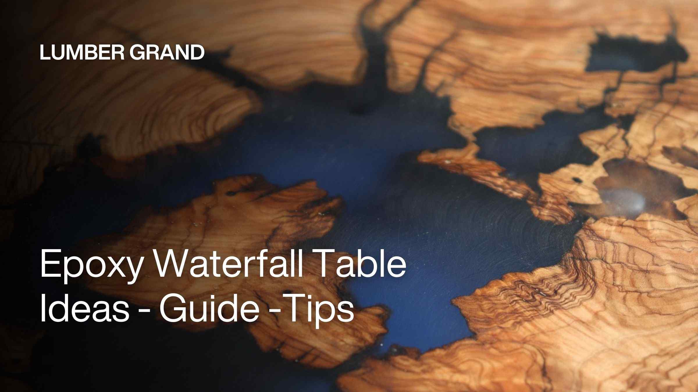 epoxy waterfall table