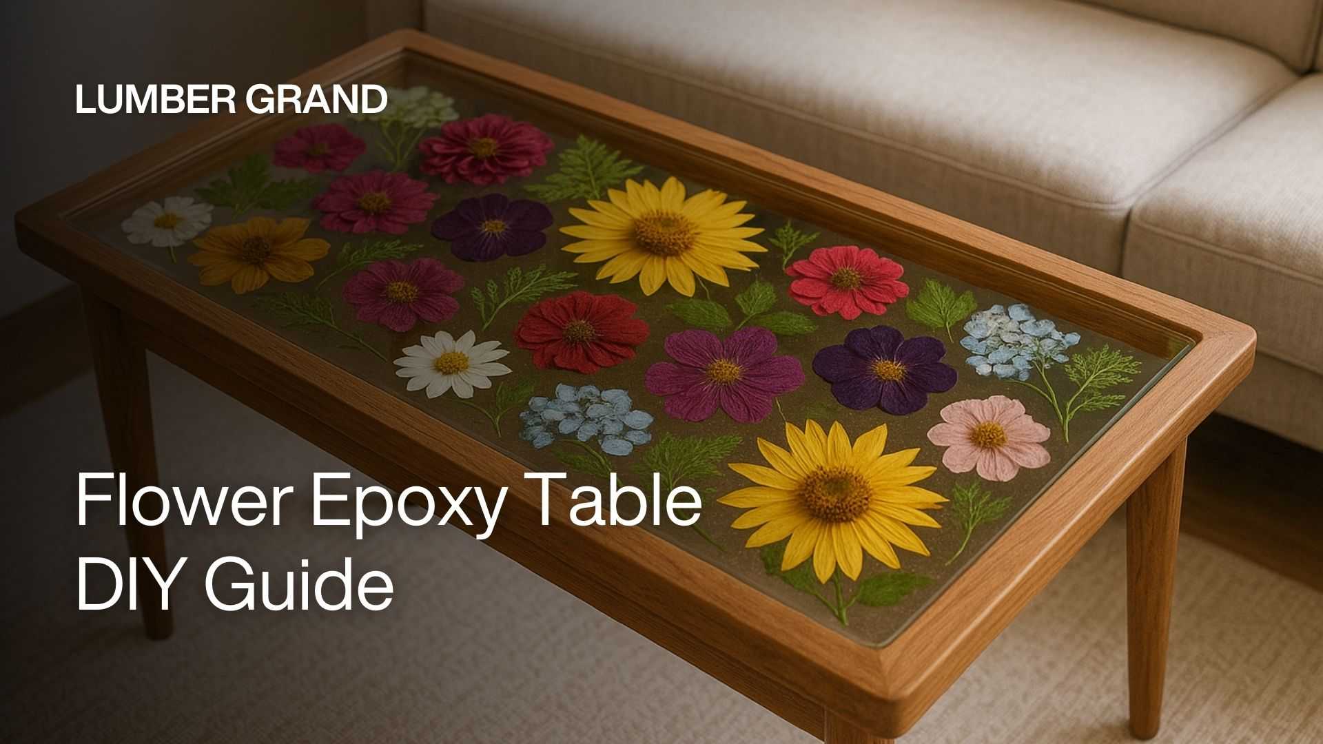 flower epoxy table