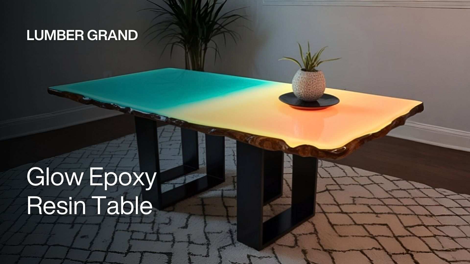 glow epoxy resin table