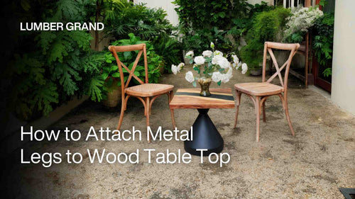 How to Attach Metal Legs to a Wood Table Top in Just 15 Minutes
