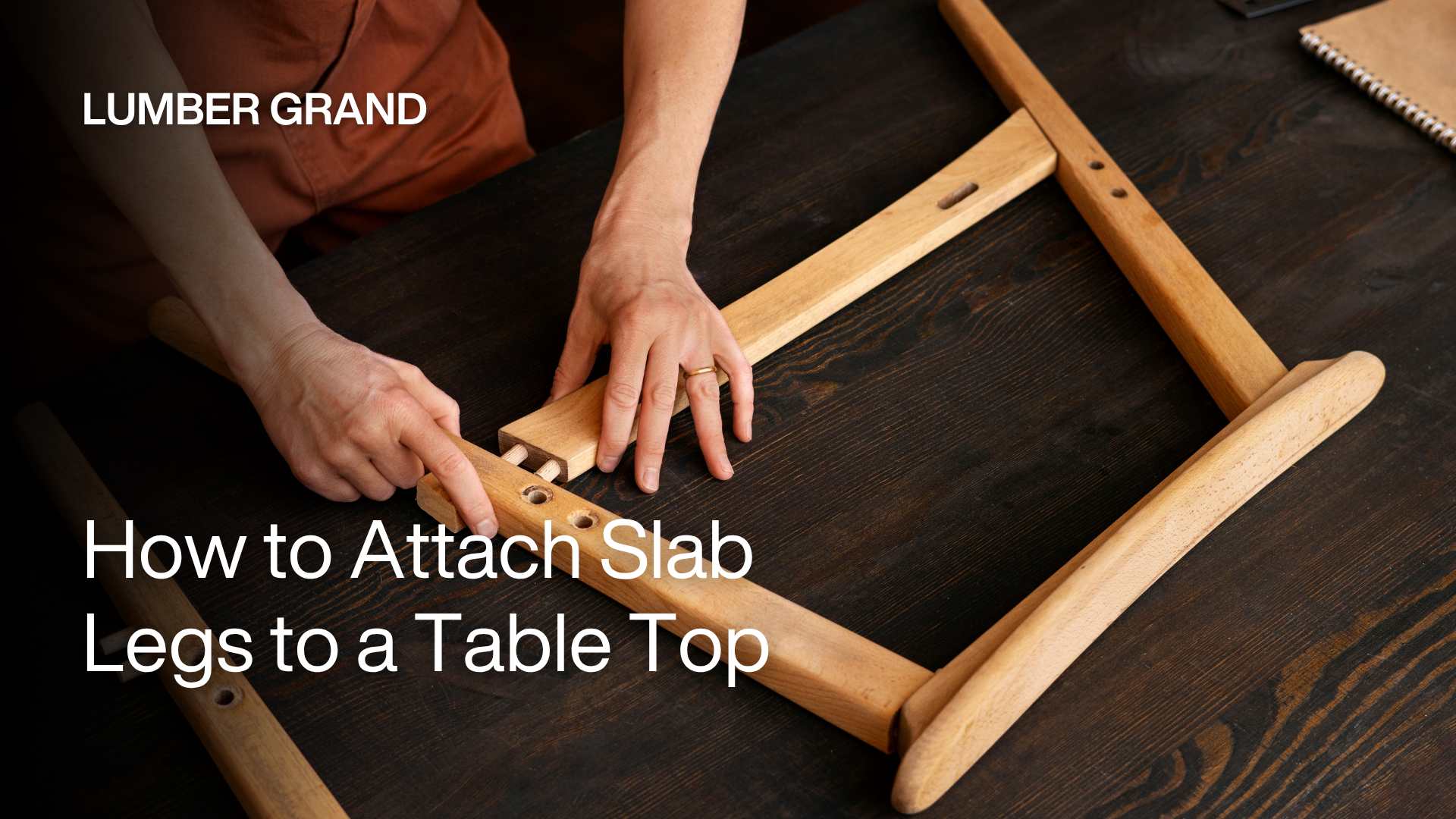 how to attach slab legs to a table top