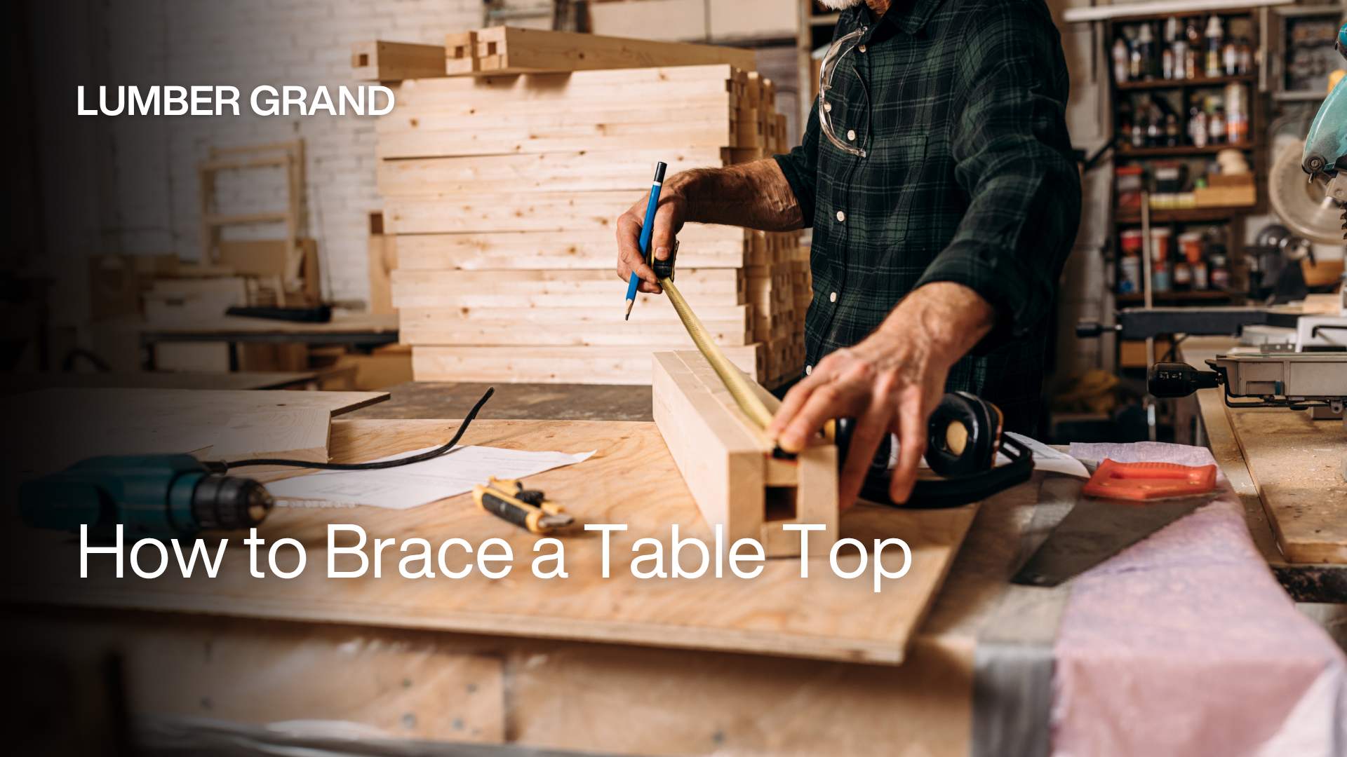 How to Brace a Table Top