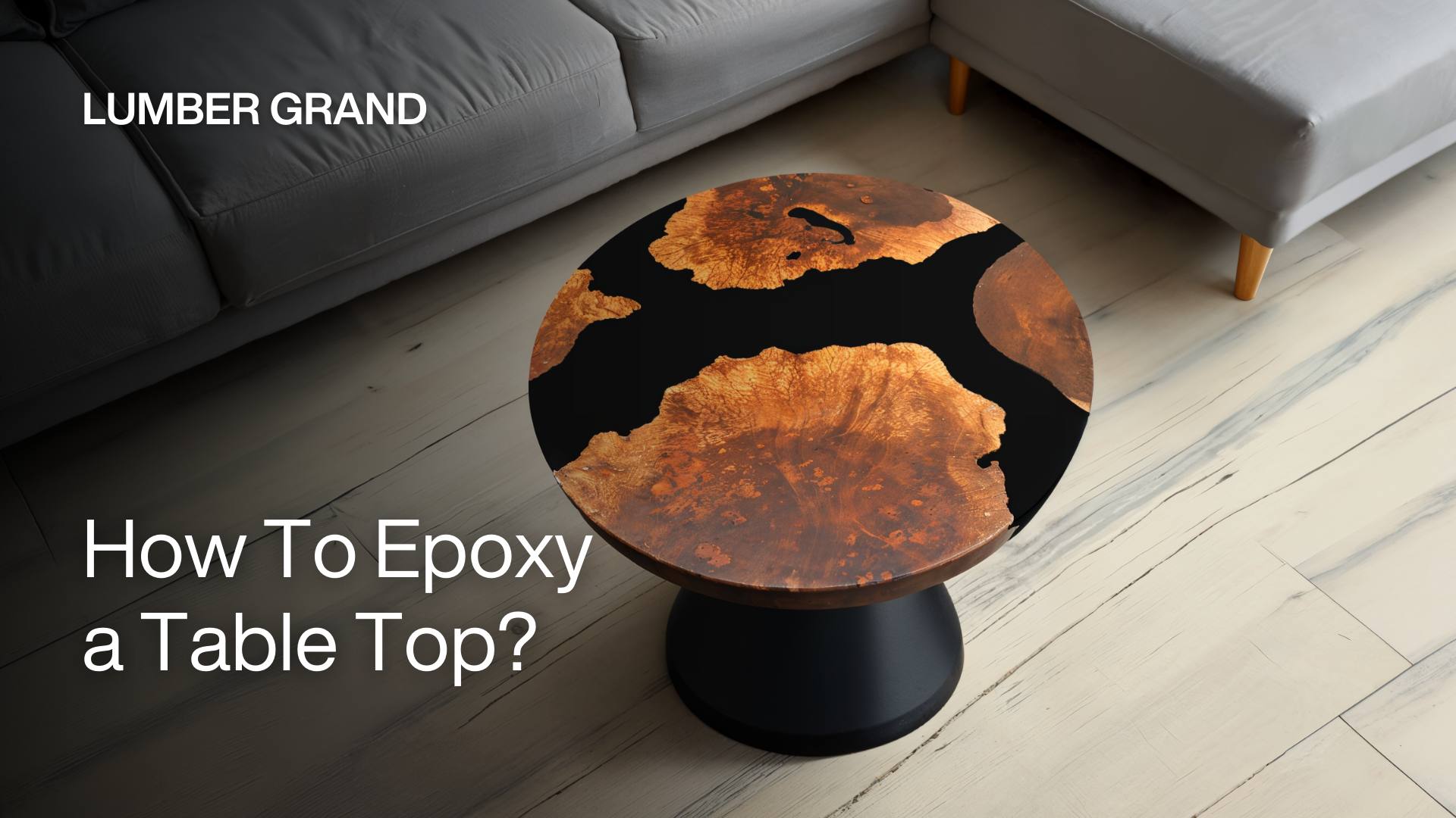 how to epoxy a table top