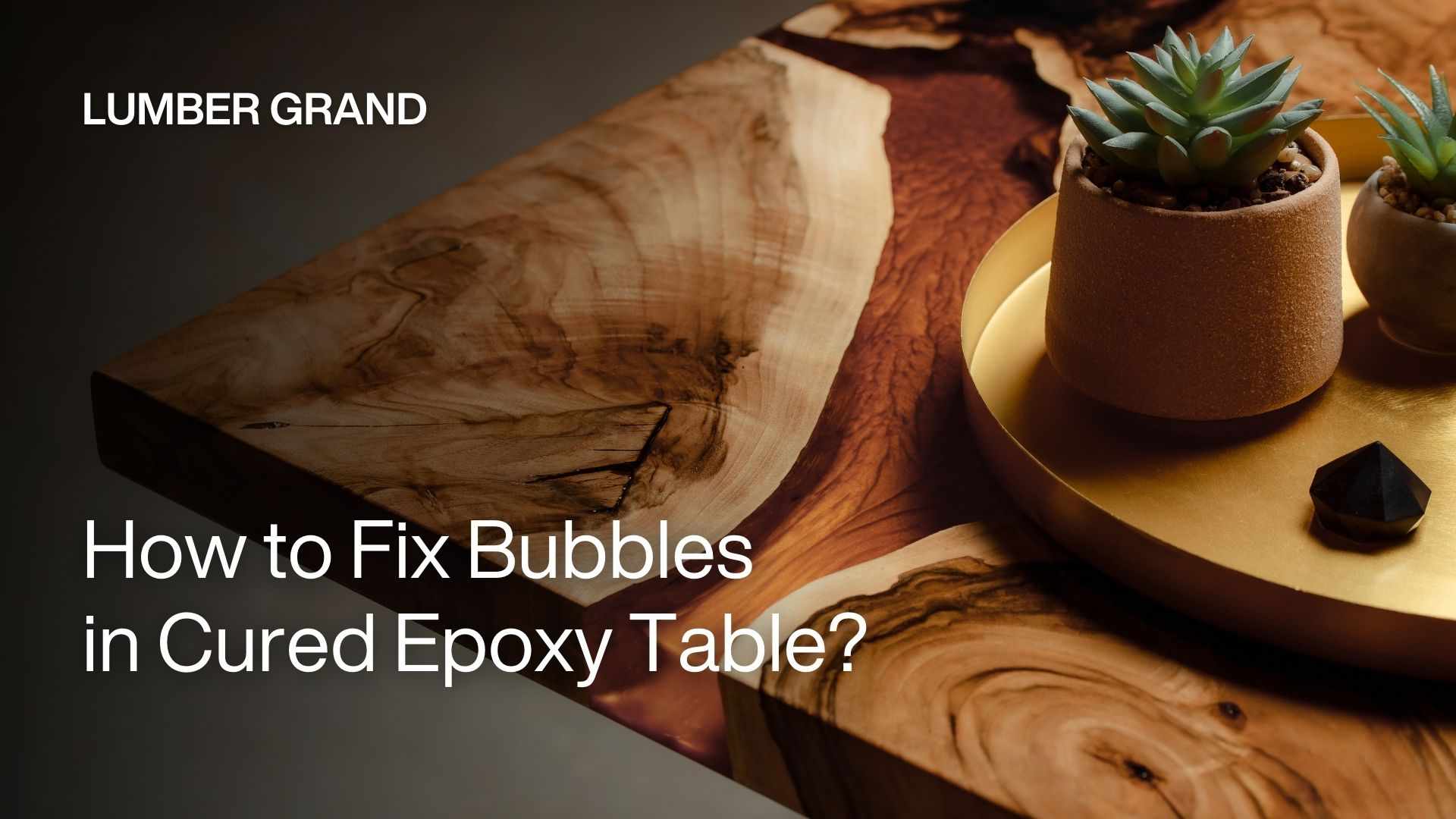 how to fix bubbles in cured epoxy table