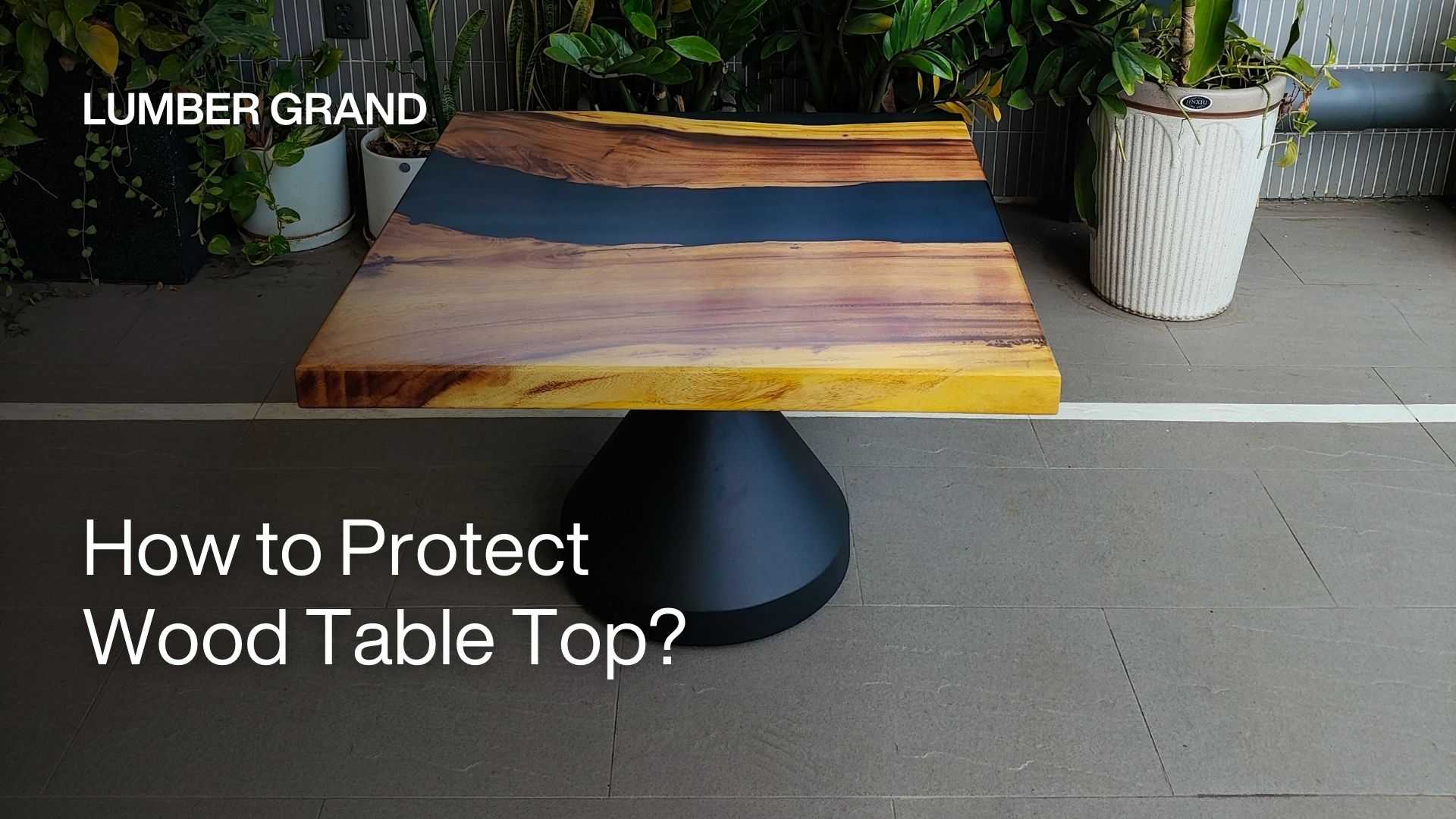 how to protect wood table top