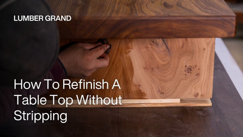 How To Refinish A Table Top Without Stripping and Sanding in Only 5 Steps