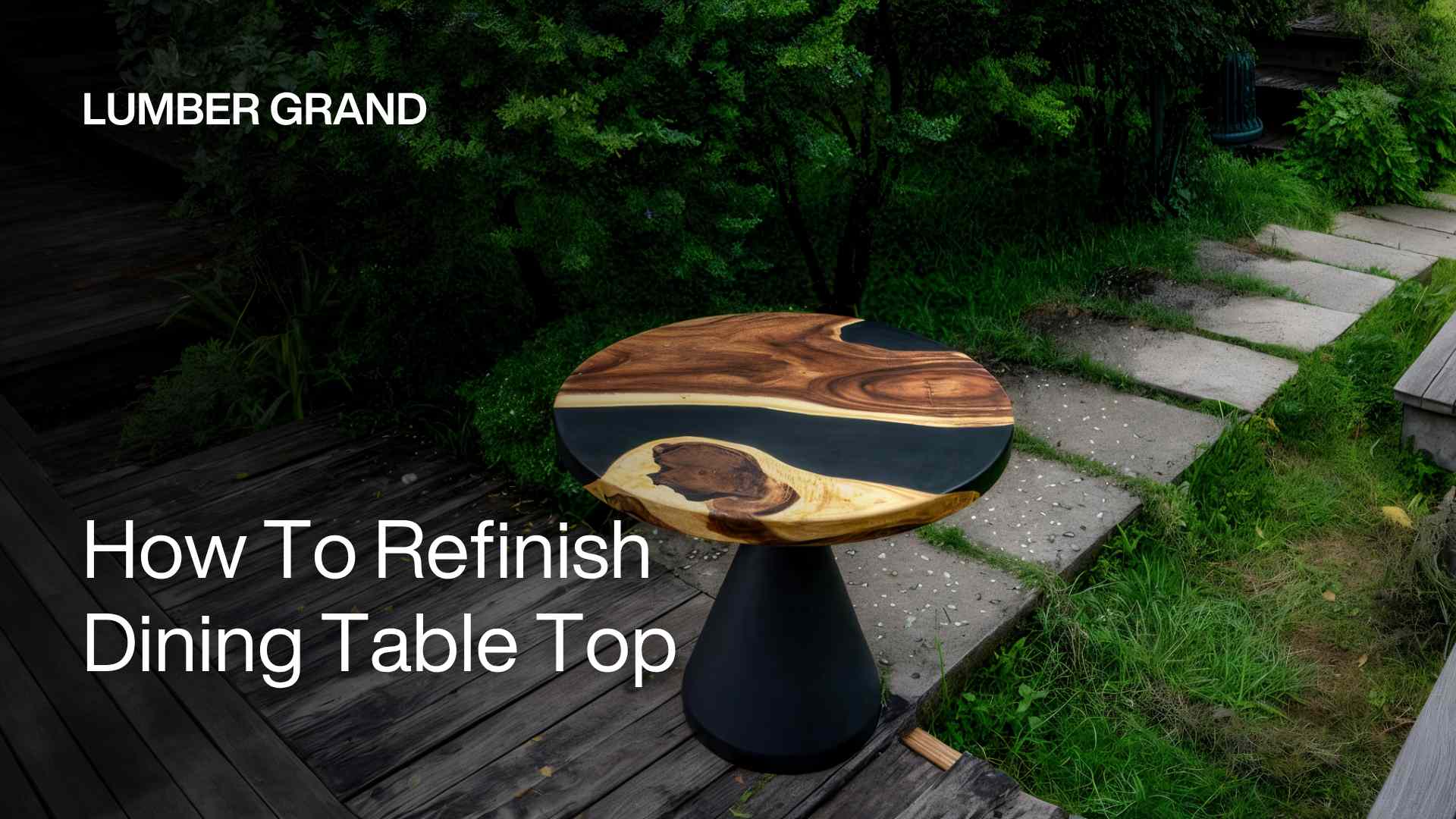 How to refinish dining table top