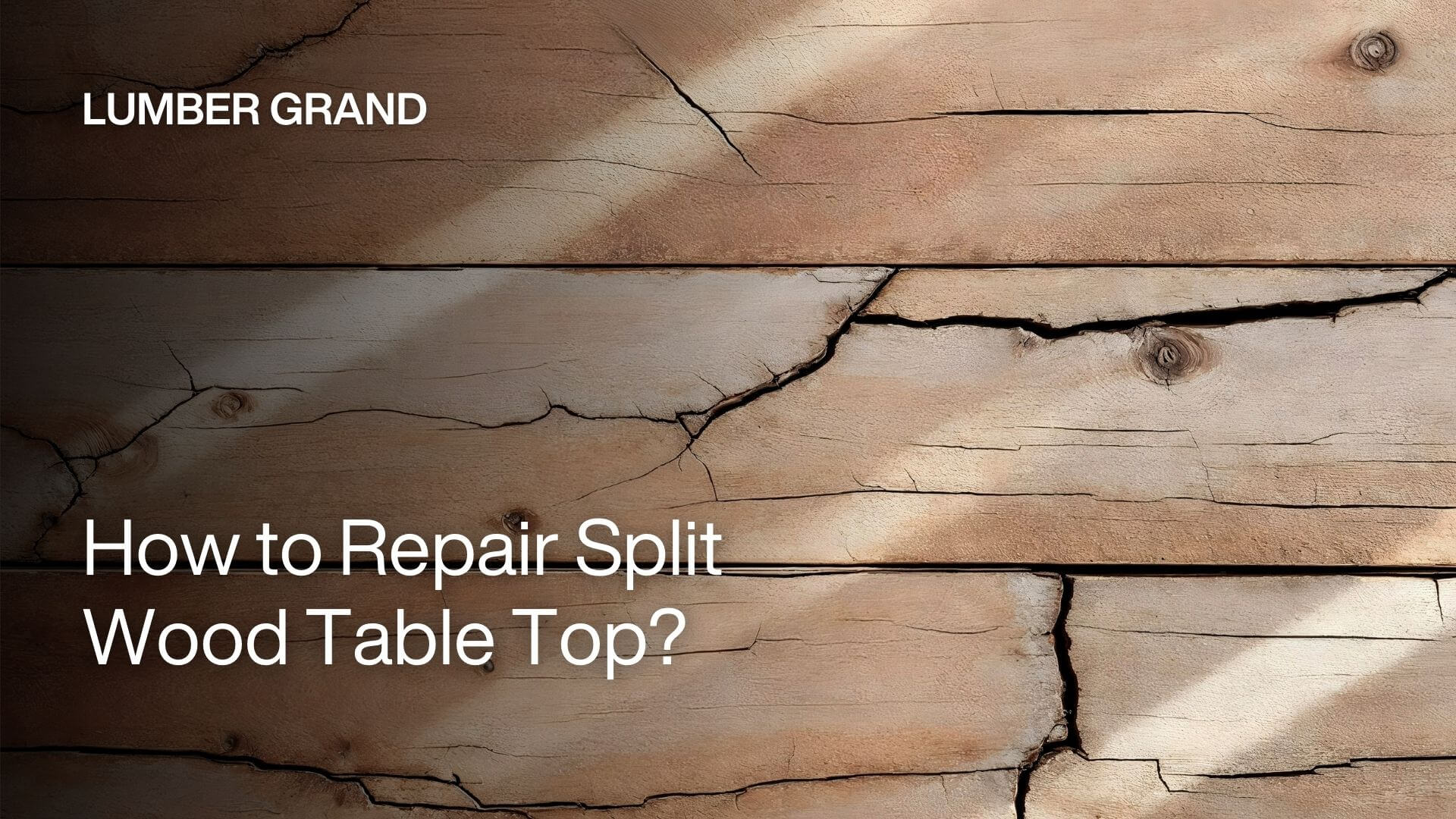 How to Repair Split Wood Table Top