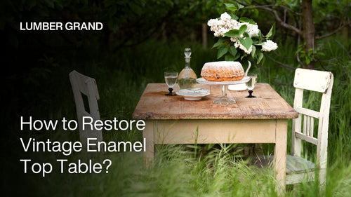 4 Easy Steps on How to Restore Vintage Enamel Top Table