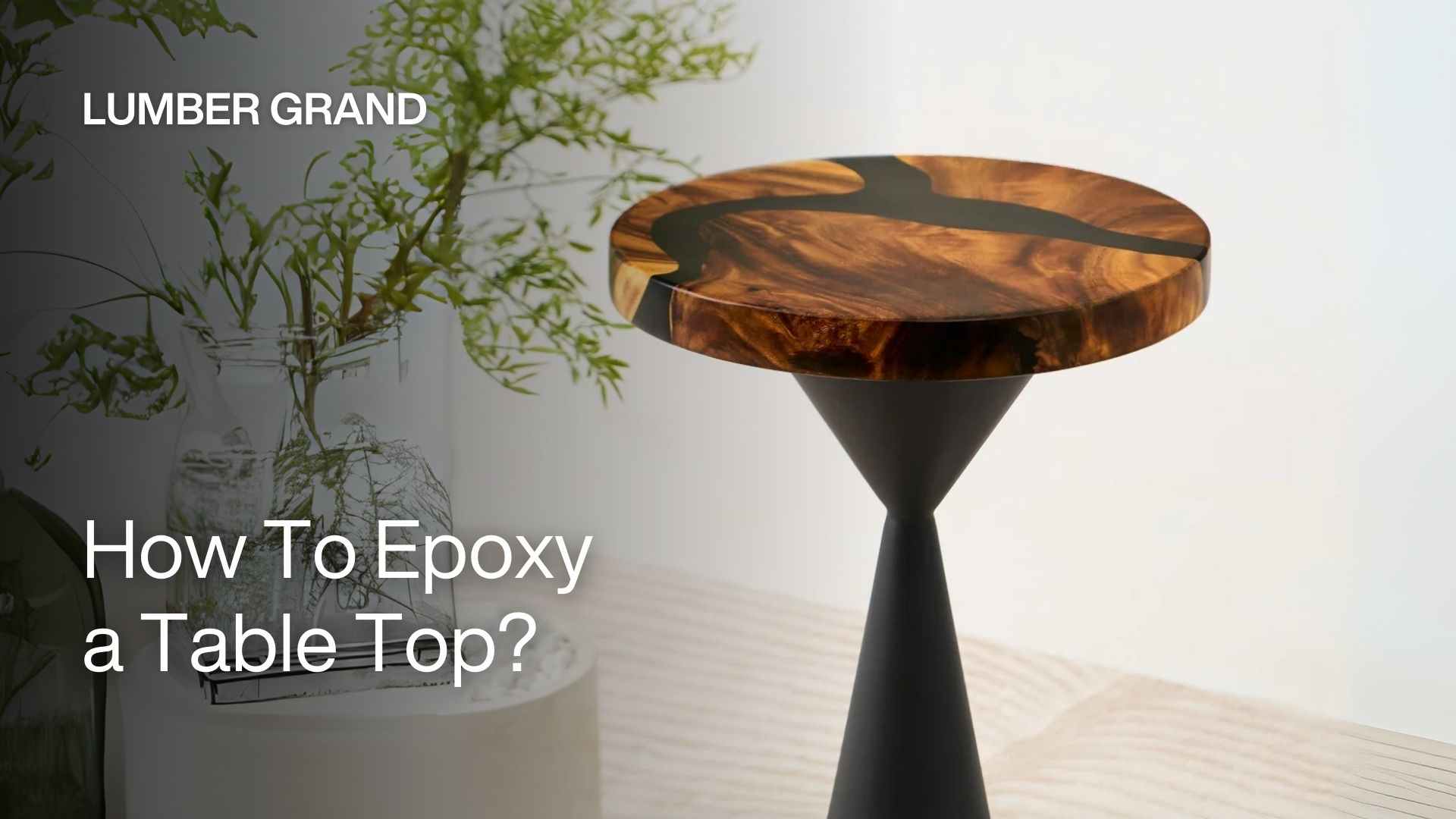 how to epoxy a table top
