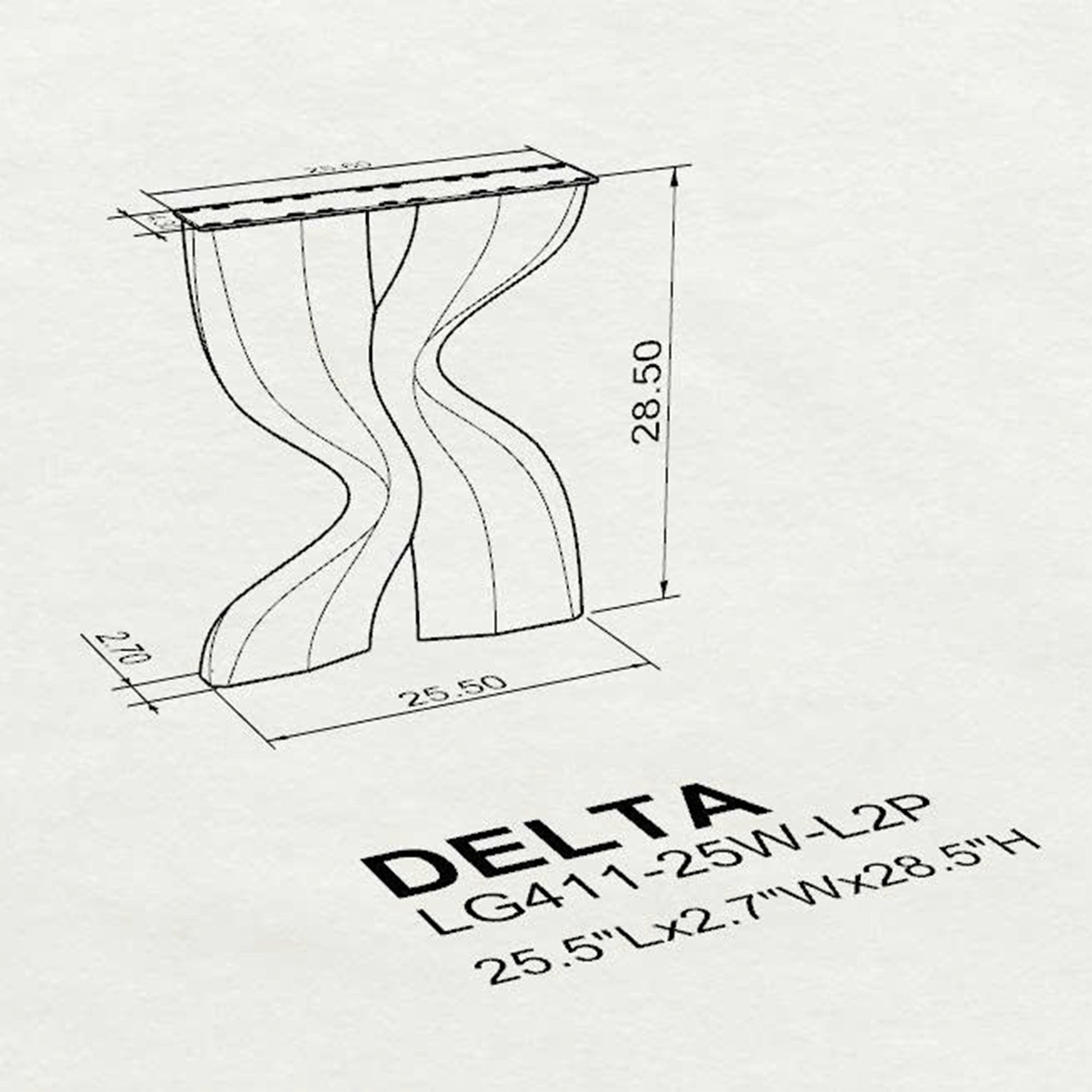 Dining Table with Delta 28.5" H Modern Metal Table Legs - 3d drawings