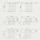 Metal Table Base Side Rocky 28.5" H for Console Table - 3d drawings
