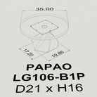 Metal Table Base Papao 16" H for Coffee Wood Table - 3d drawings