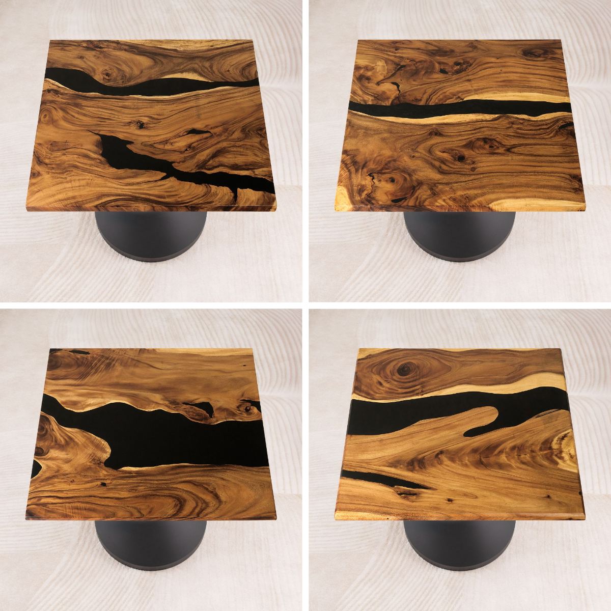 square epoxy coffee table 41 inches