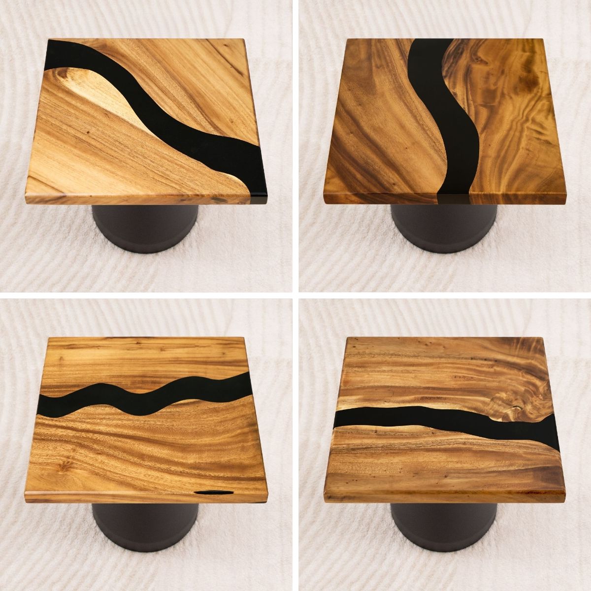 square epoxy table top 15 inches 4