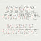 Coffee with Flux Gold 28"H x 15"D + 28"H x 18" Metal Table Base - 3d drawings