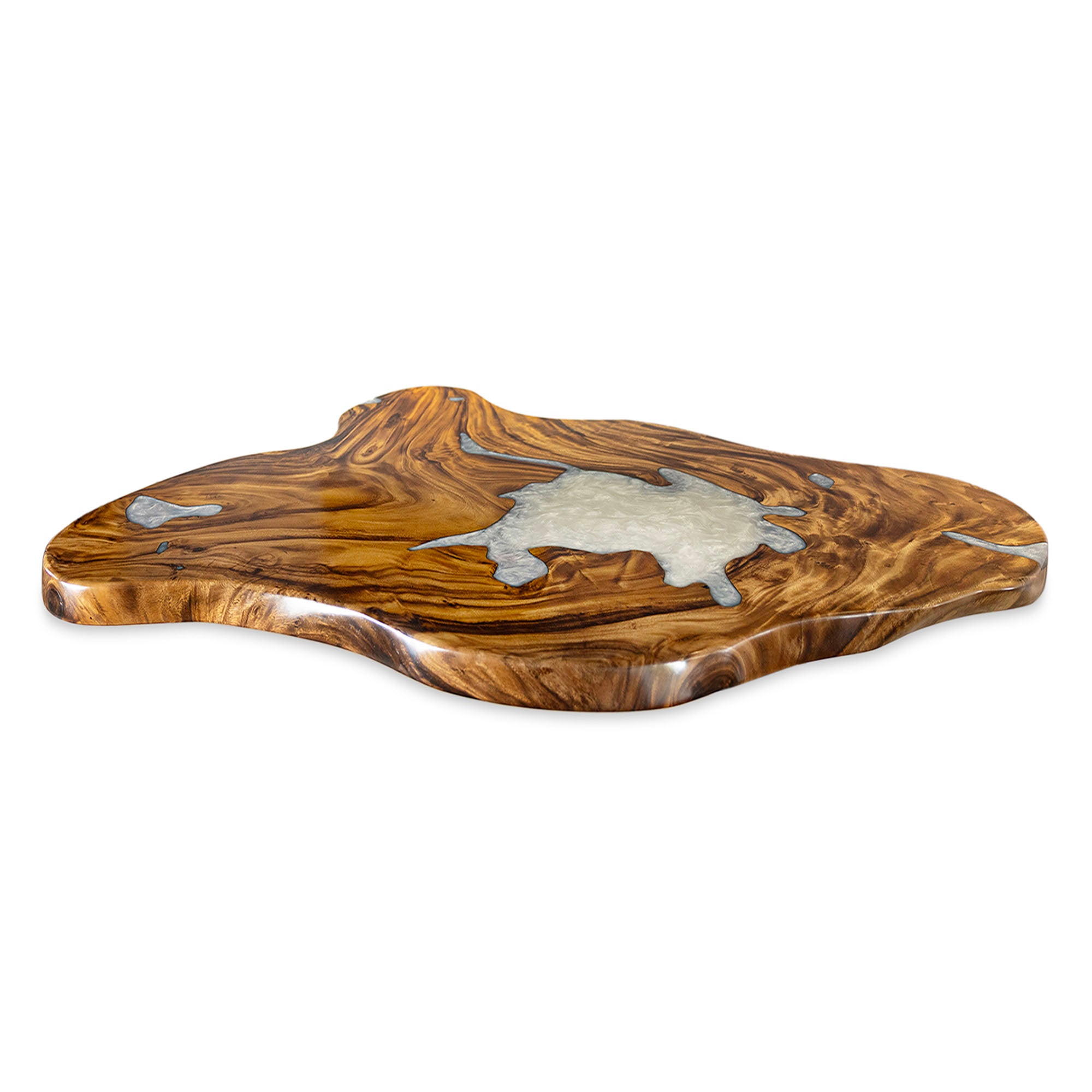 Live Edge Table Top 46" - 85" for Rustic Dining Tables and Desks - LE-56X40X26 white background
