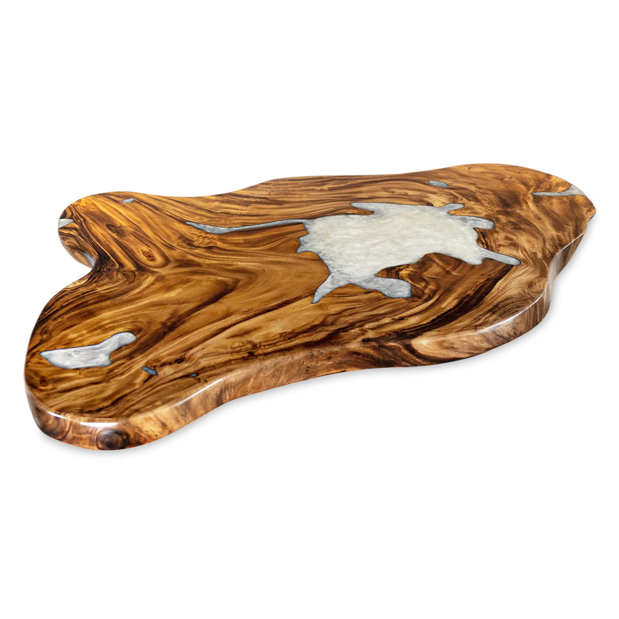 Live Edge Table Top 46" - 85" for Rustic Dining Tables and Desks - LE-56X40X26 white background