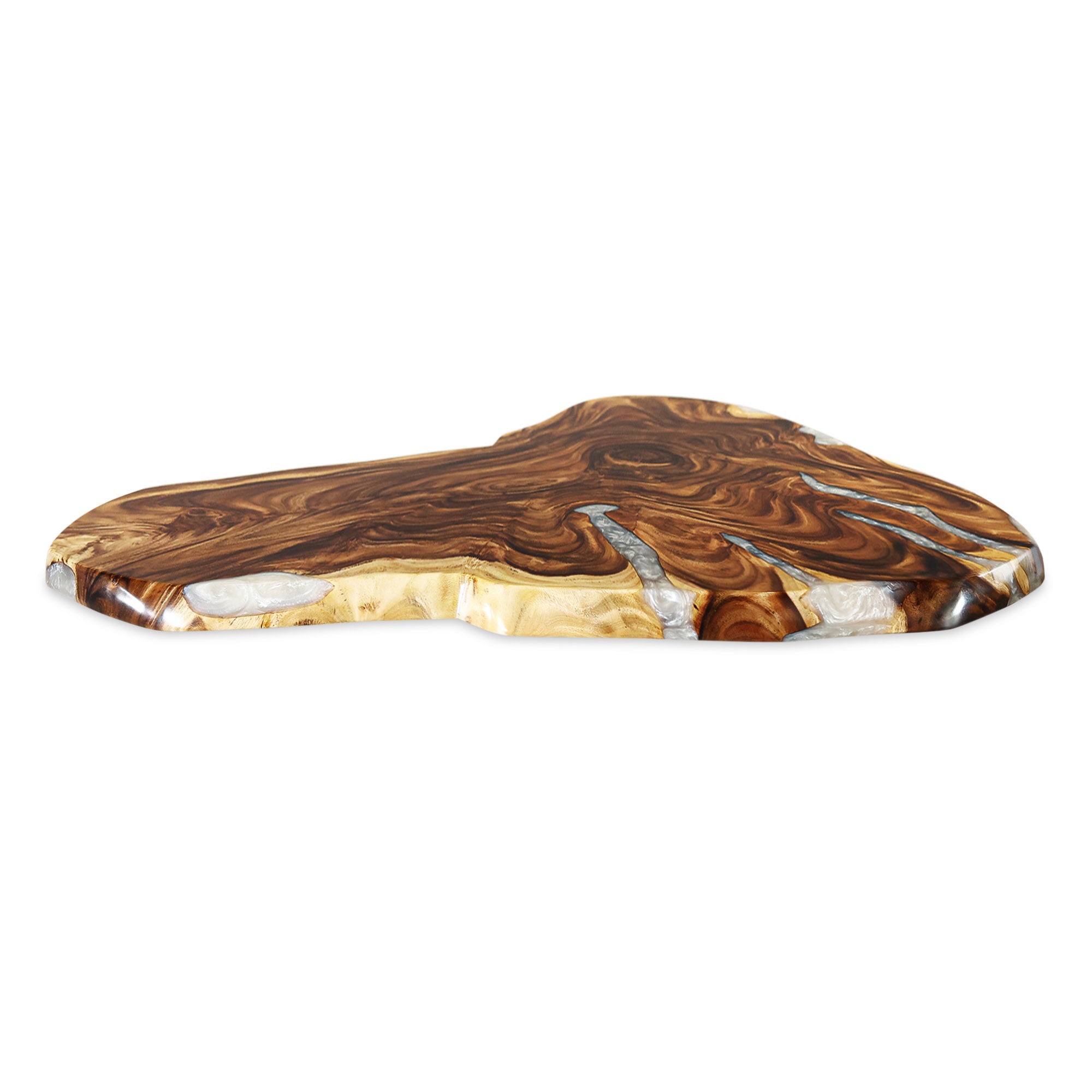 Live Edge Table Top 46" - 85" for Rustic Dining Tables and Desks - LE-60X37X18 white background