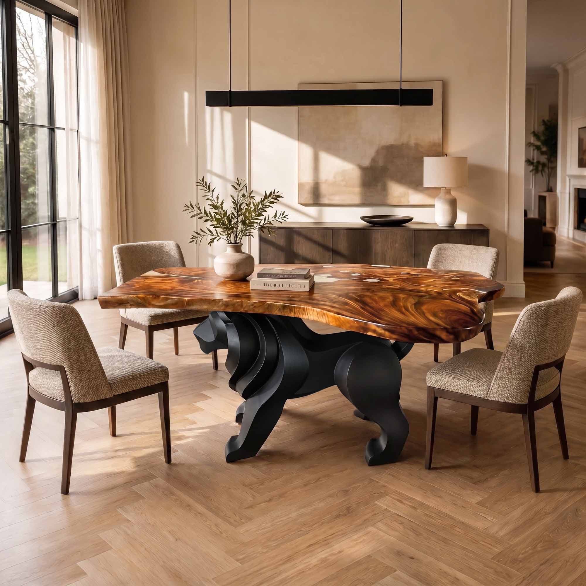 Live Edge Table Top 46" - 85" for Rustic Dining Tables and Desks - LE-60X49X26