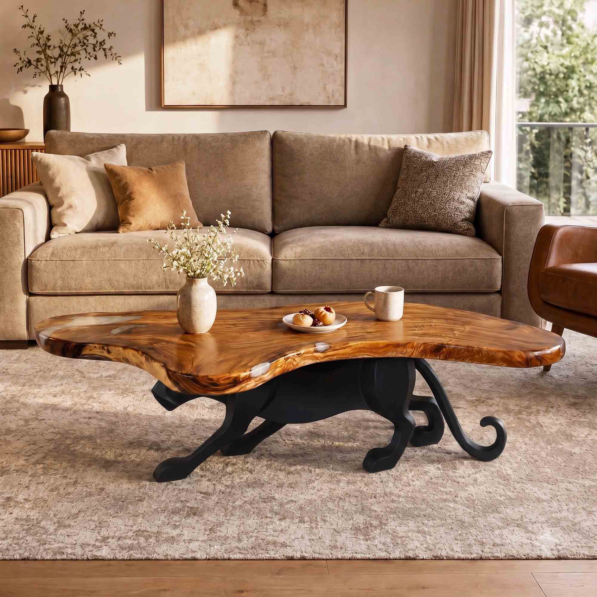Live Edge Table Top 46" - 85" for Rustic Dining Tables and Desks -LE-68X31X24