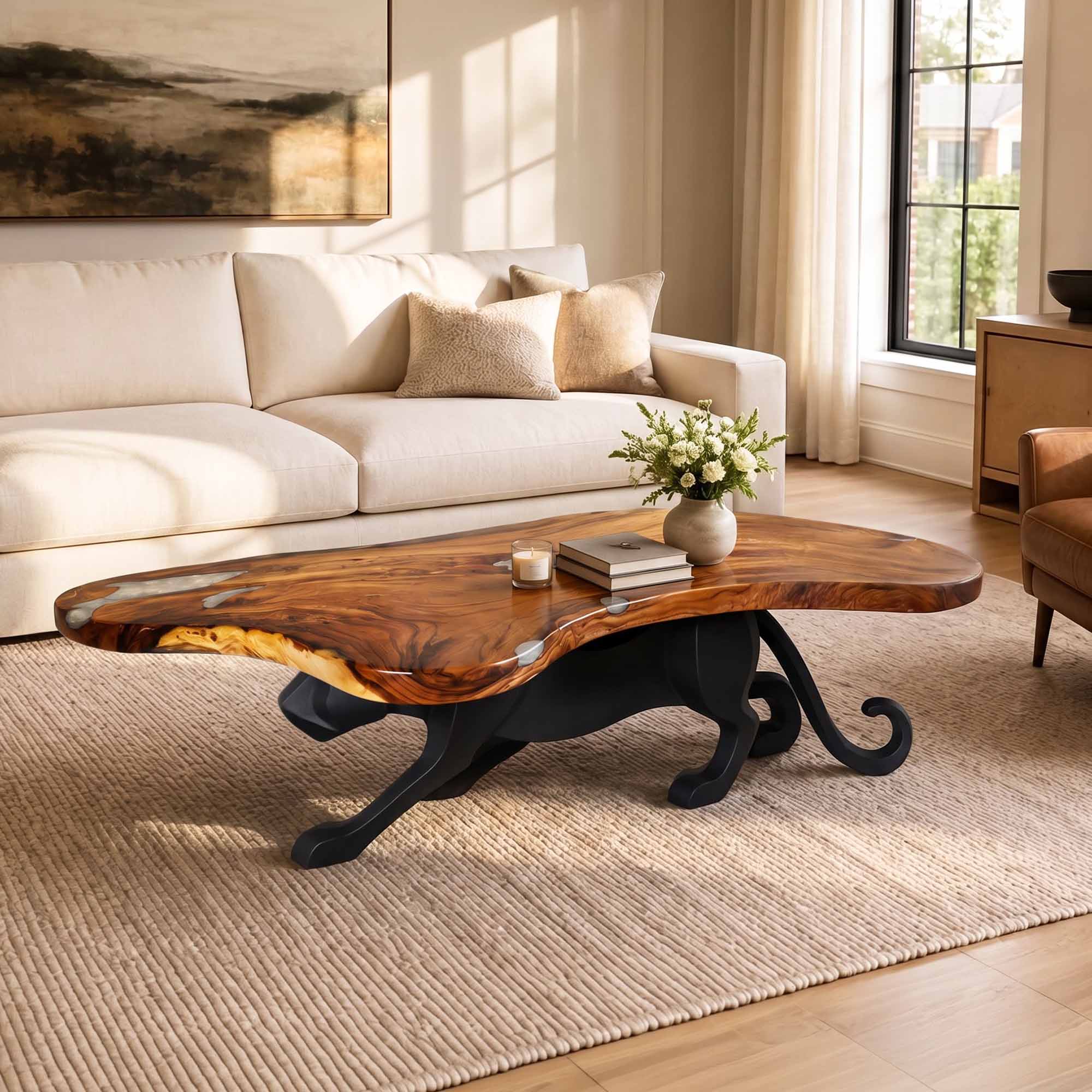 Live Edge Table Top 46" - 85" for Rustic Dining Tables and Desks -LE-68X31X24