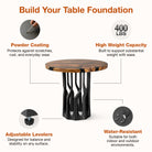 Dining Table with Diadem 28.5" H Metal Table Base