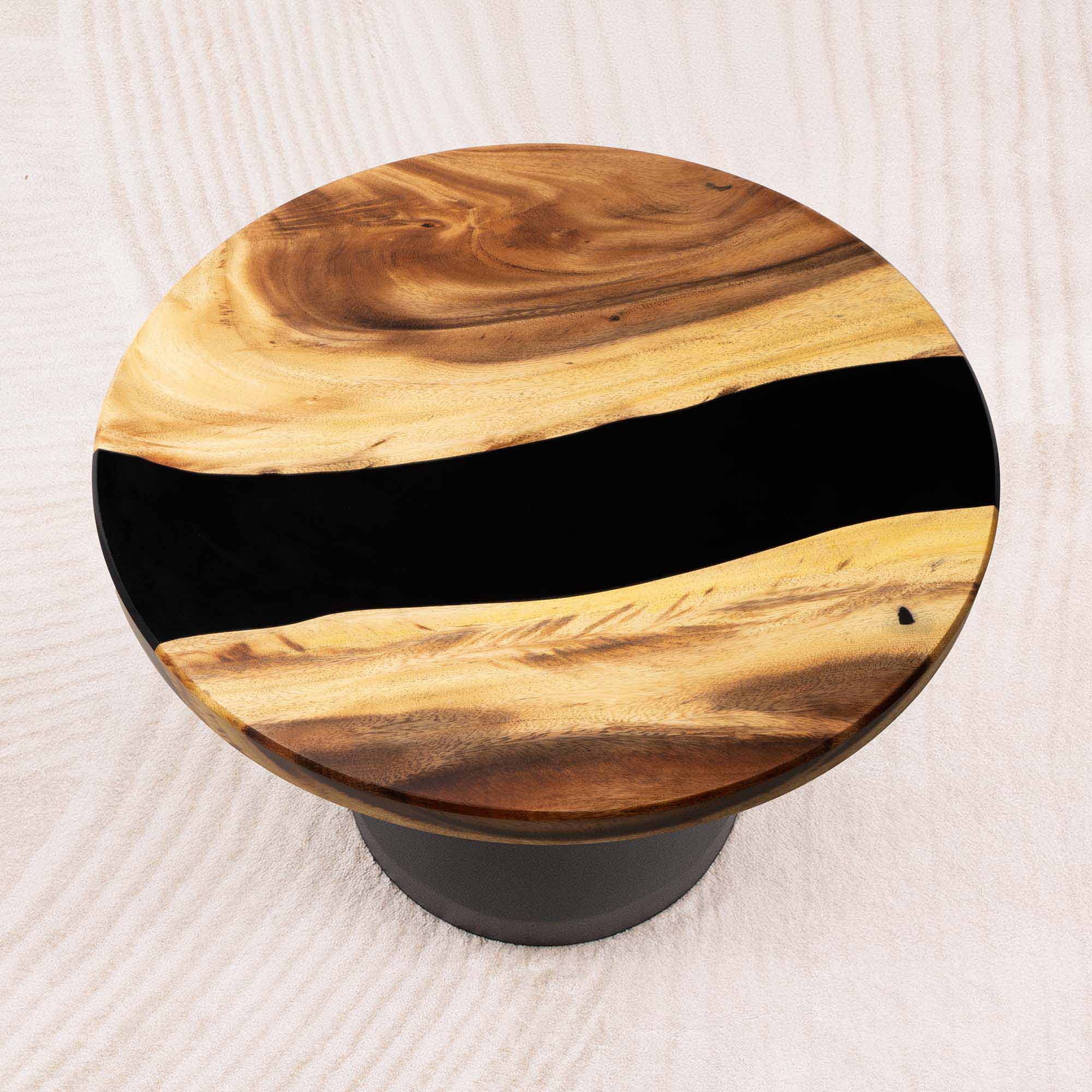 round epoxy resin table top 23 inches