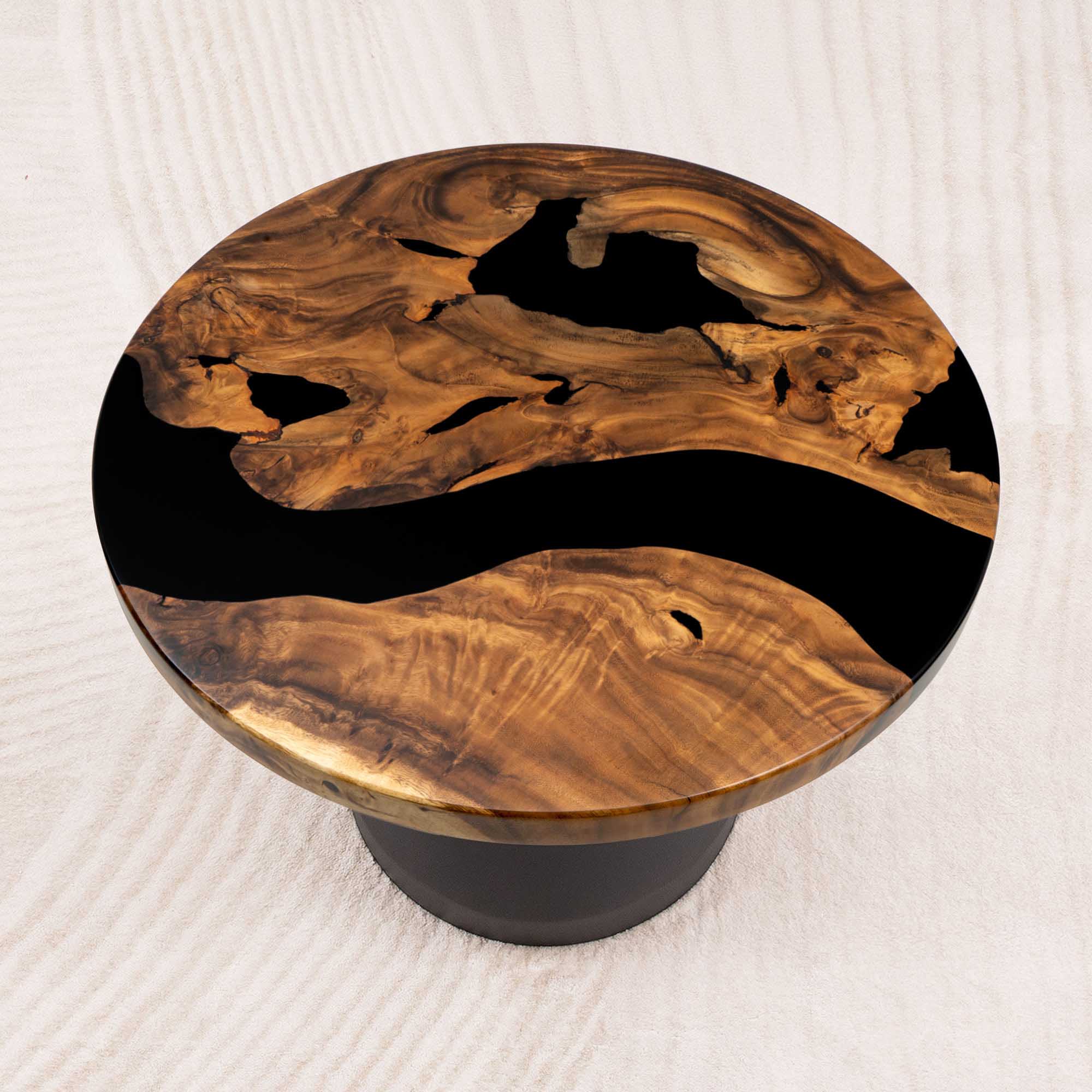 round epoxy resin table top 23 inches