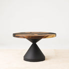 Round Wooden Epoxy Coffee Table 29" Diameter SRU29X1.7-16-1 Side