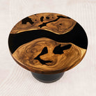 Round Wooden Epoxy Coffee Table 29" Diameter SRU29X1.7-16