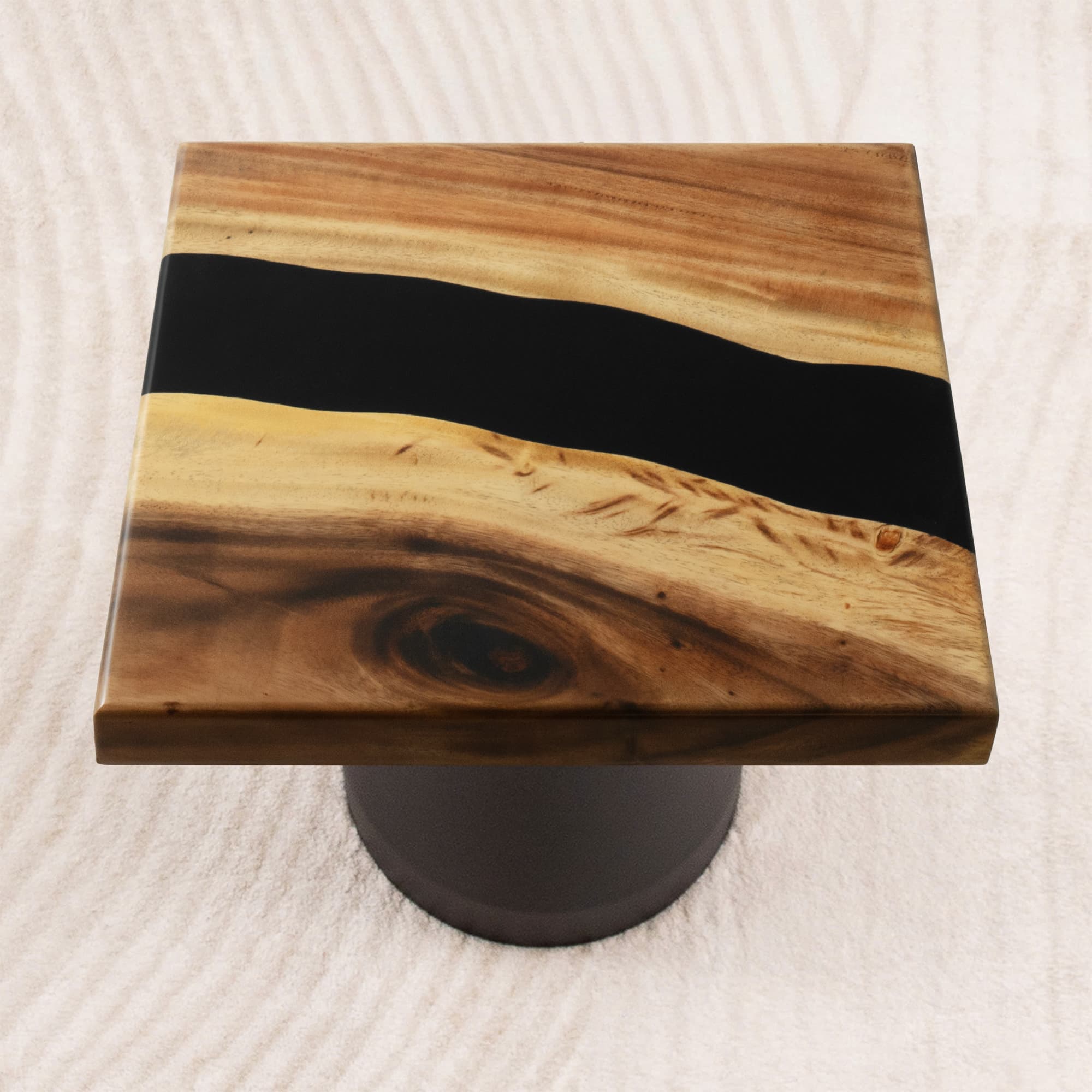 square epoxy table top 15 inches - SSQ15x15-413