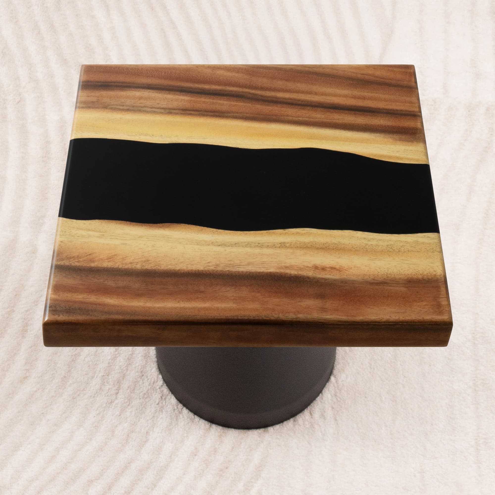 square epoxy table top 15 inches - SSQ15x15-415