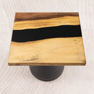 Square Wood Epoxy Dining Table Top 19 Inches