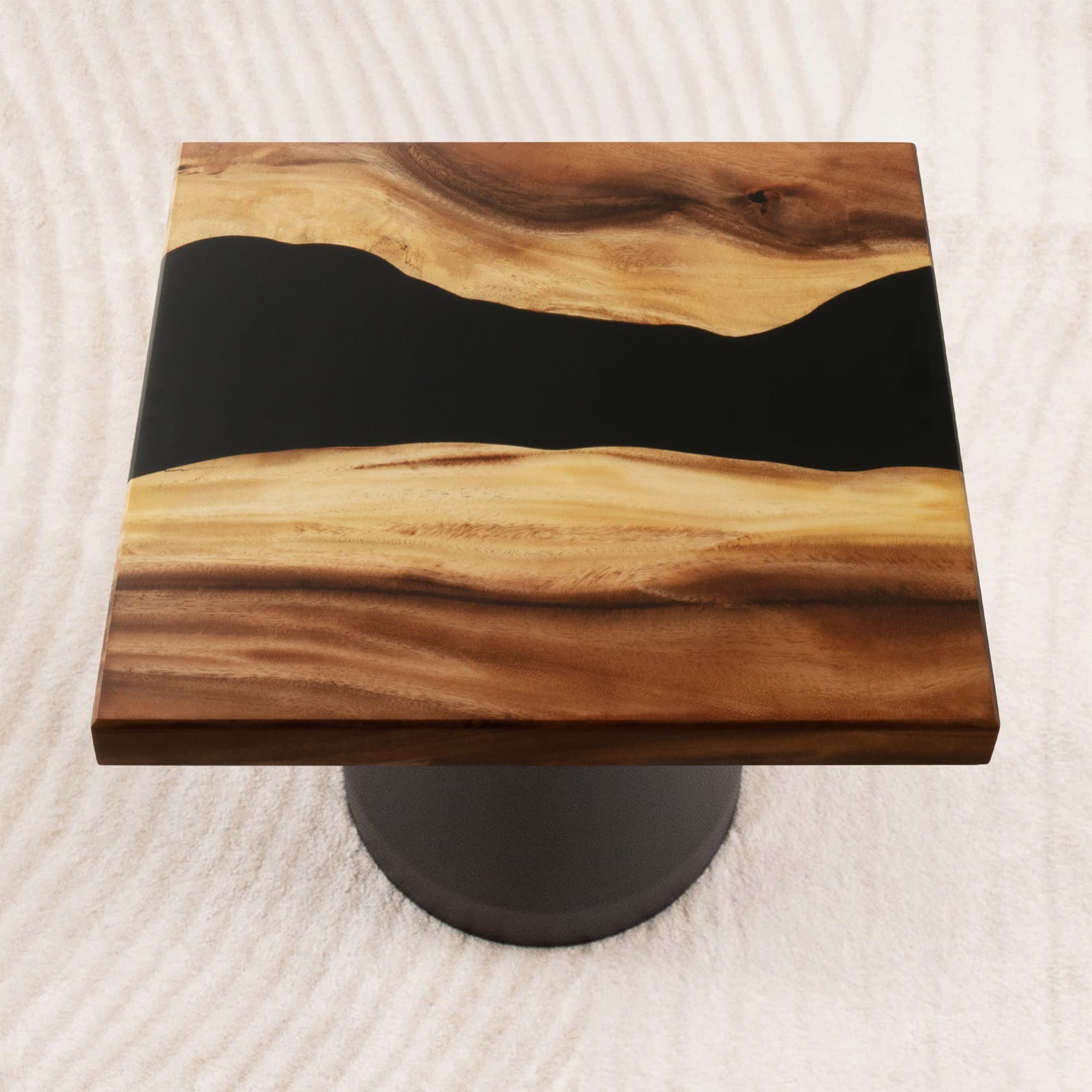 square epoxy table top 19 inches - SSQ19x19-430
