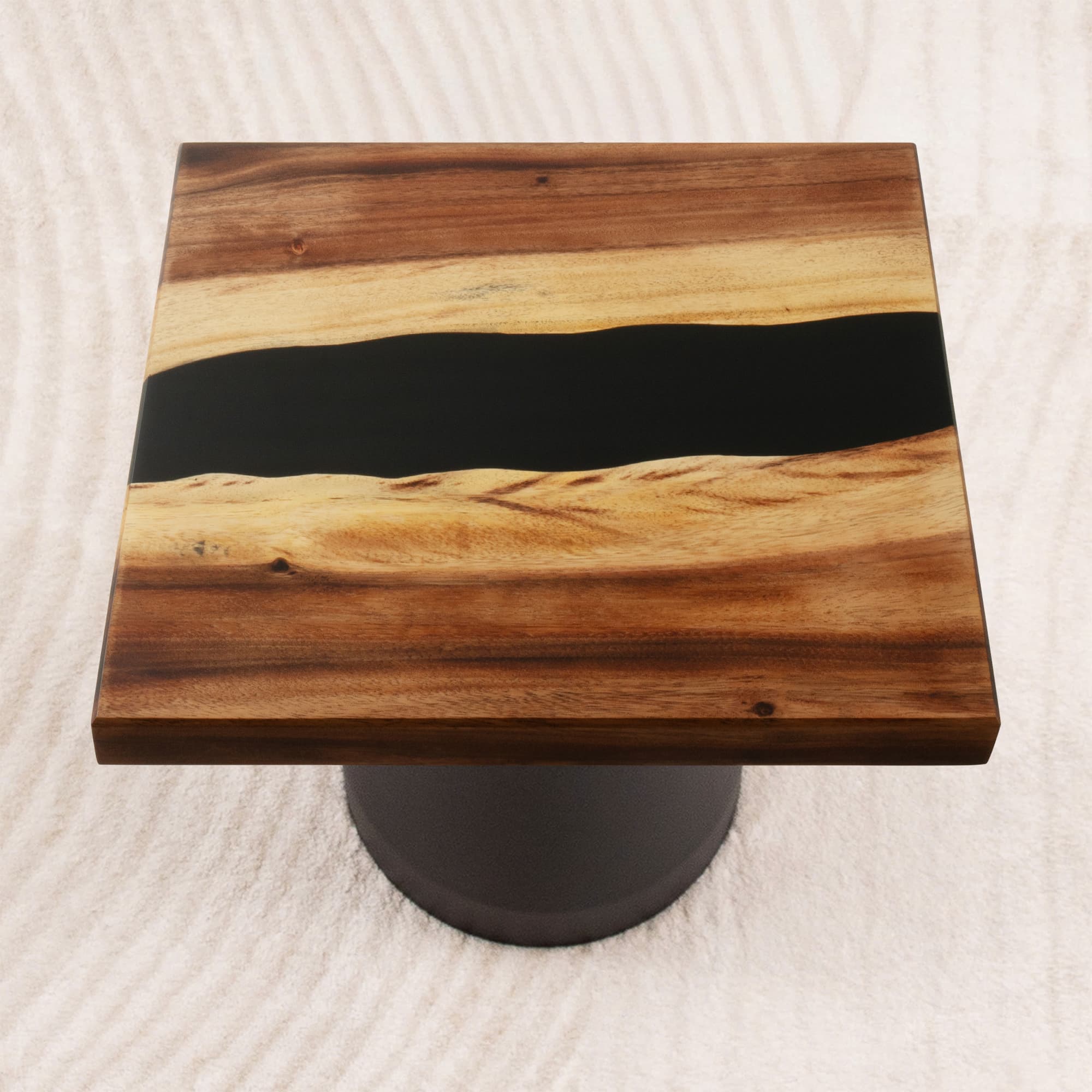 square epoxy table top 19 inches - SSQ19x19-431