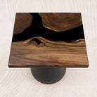 square epoxy resin table top 23 inches 02