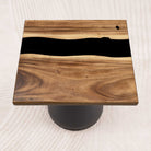 square epoxy resin table top 23 inches 02